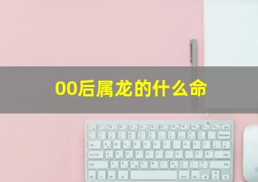 00后属龙的什么命