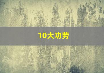 10大功劳