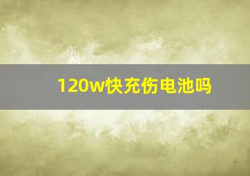 120w快充伤电池吗