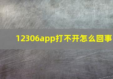 12306app打不开怎么回事