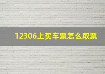 12306上买车票怎么取票