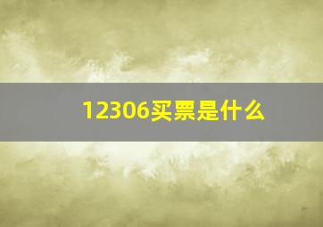 12306买票是什么