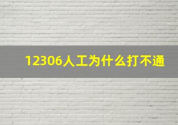 12306人工为什么打不通