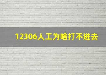 12306人工为啥打不进去