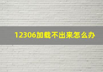 12306加载不出来怎么办