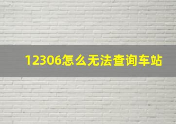 12306怎么无法查询车站