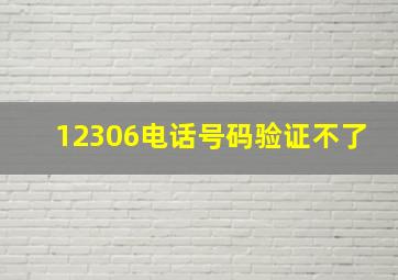 12306电话号码验证不了