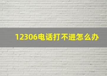 12306电话打不进怎么办