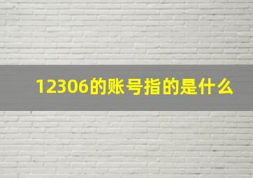 12306的账号指的是什么