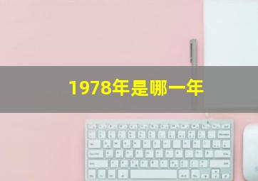 1978年是哪一年