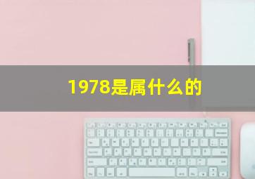 1978是属什么的