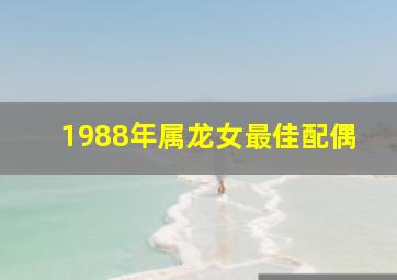 1988年属龙女最佳配偶