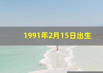 1991年2月15日出生