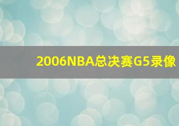 2006NBA总决赛G5录像