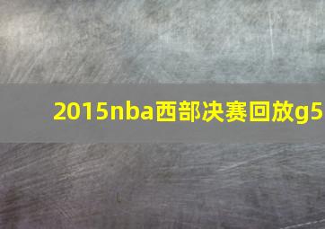 2015nba西部决赛回放g5