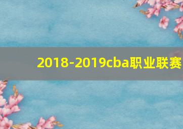 2018-2019cba职业联赛