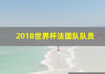 2018世界杯法国队队员