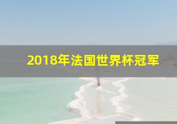 2018年法国世界杯冠军