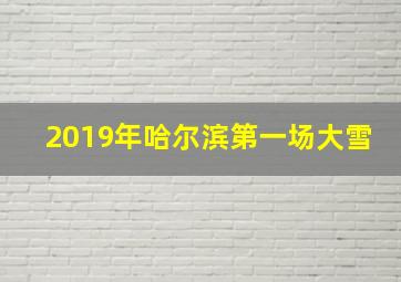 2019年哈尔滨第一场大雪