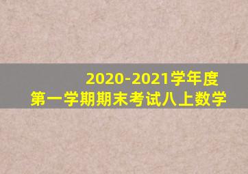 2020-2021学年度第一学期期末考试八上数学