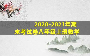 2020-2021年期末考试卷八年级上册数学