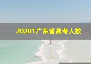 20201广东省高考人数