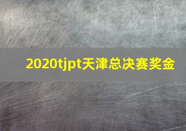 2020tjpt天津总决赛奖金