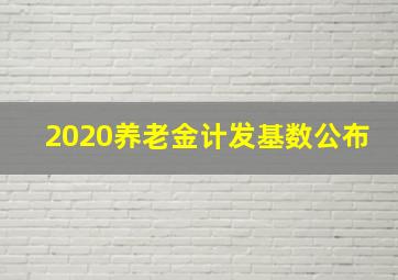 2020养老金计发基数公布