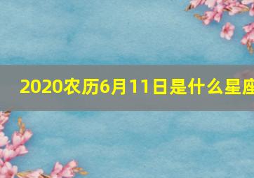 2020农历6月11日是什么星座