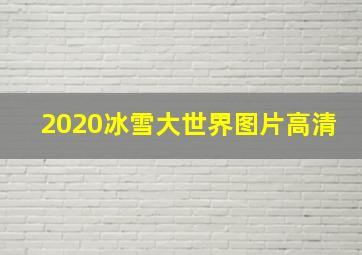 2020冰雪大世界图片高清