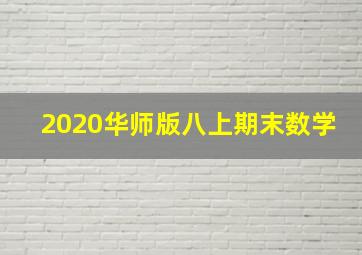 2020华师版八上期末数学