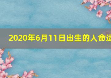 2020年6月11日出生的人命运