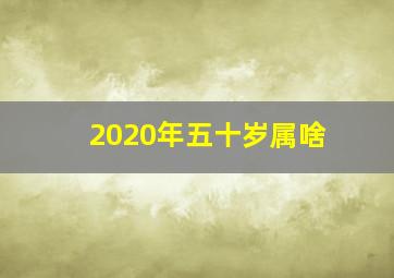 2020年五十岁属啥