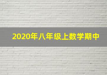 2020年八年级上数学期中