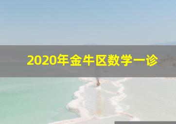 2020年金牛区数学一诊