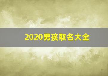 2020男孩取名大全