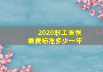 2020职工医保缴费标准多少一年