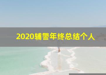 2020辅警年终总结个人