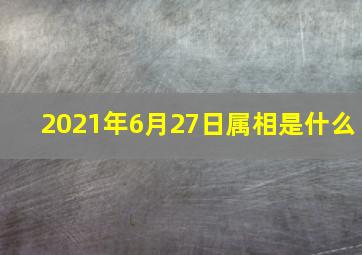 2021年6月27日属相是什么