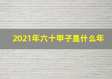 2021年六十甲子是什么年