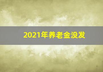 2021年养老金没发