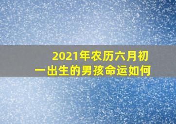 2021年农历六月初一出生的男孩命运如何