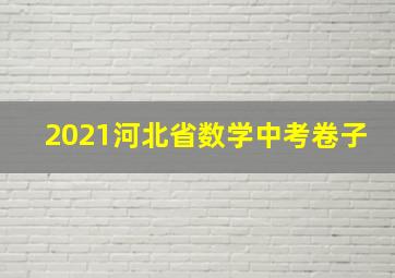 2021河北省数学中考卷子