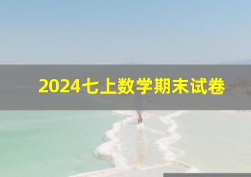 2024七上数学期末试卷