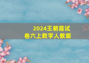 2024王朝霞试卷六上数学人教版