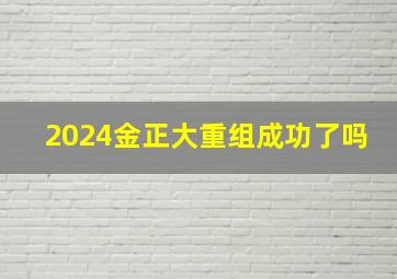 2024金正大重组成功了吗