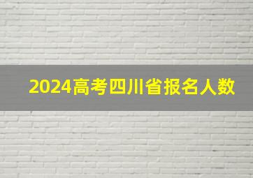 2024高考四川省报名人数