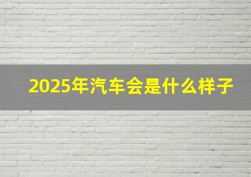 2025年汽车会是什么样子