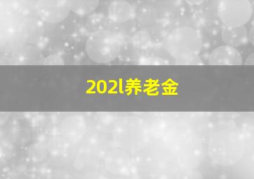 202l养老金