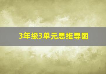 3年级3单元思维导图